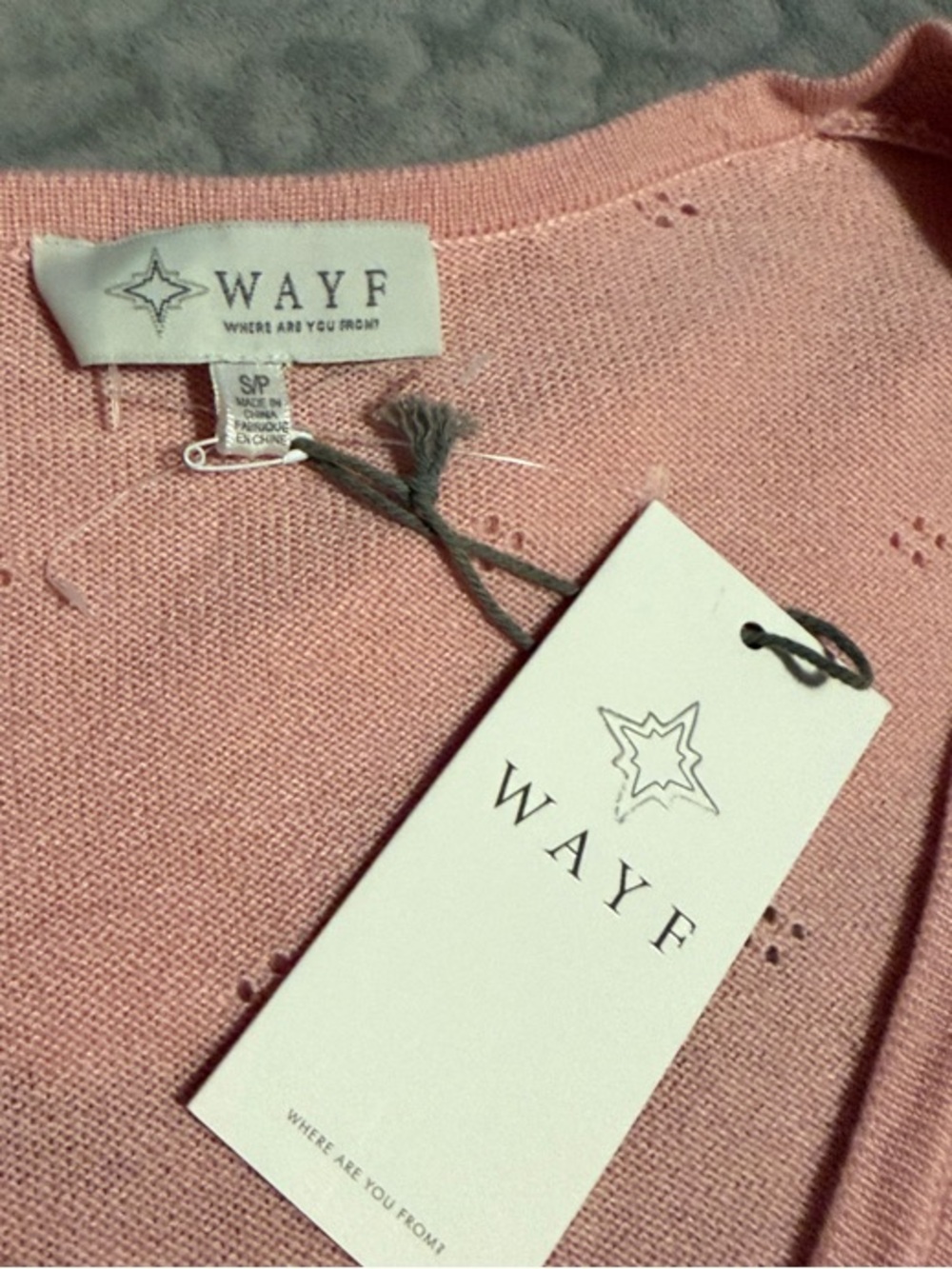 Wayf Blush Pink Ruffle-Trim Cropped Cardigan - Picture 2 of 8